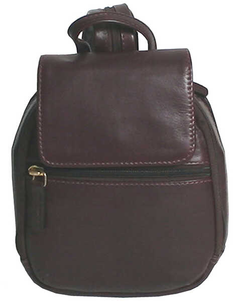 Image #1 - Scully Mini Leather Backpack, Brown, hi-res