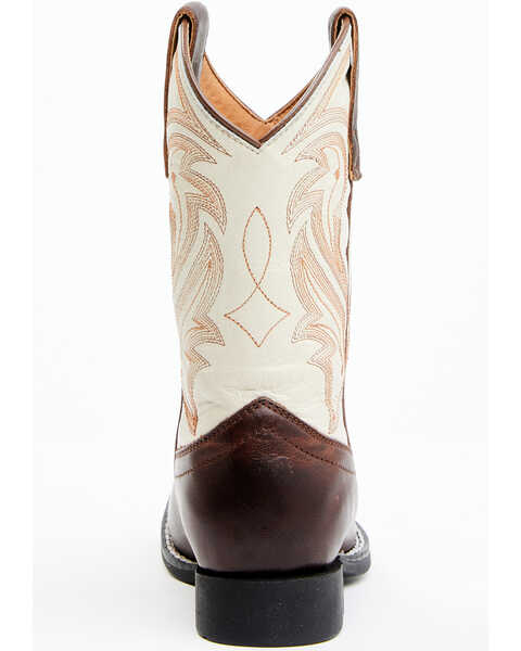Image #5 - RANK 45® Boys' Austin Western Boots - Broad Square Toe, Ivory, hi-res