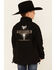 Cowboy Hardware Boys' Black Tough Softshell Zip-Front Jacket , Black, hi-res