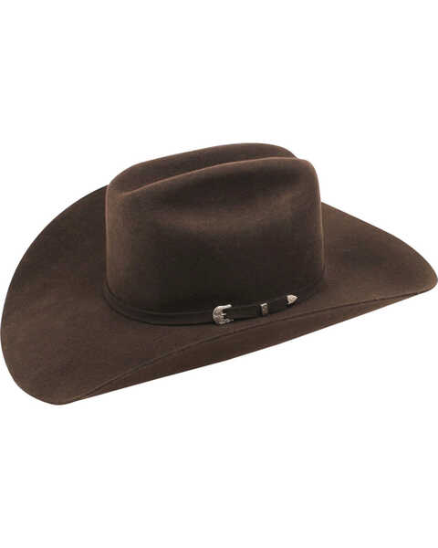Ariat Men's 3X Wool Felt Cowboy Hat, Chocolate, hi-res