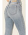 Image #4 - Cello Women's Light Wash High Rise Split Flare Jeans, Blue, hi-res