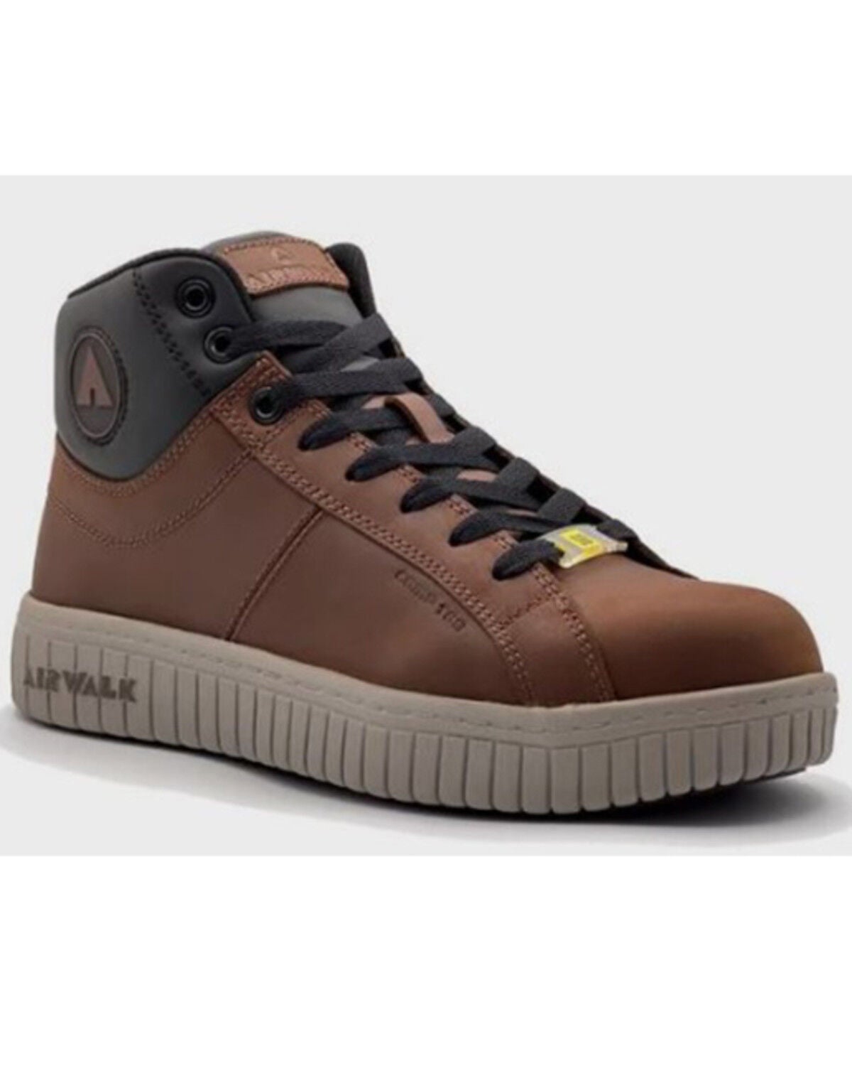 Airwalk Men's Deuce Mid Work Boots - Composite Toe, Brown, hi-res