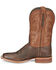 Tony Lama Men's Rowel Safari Cowhide Leather Western Boots - Square Toe , Brown, hi-res