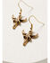 Image #3 - Shyanne Women's Tassel Fringe & Horn 3pc Earrings Set, Silver, hi-res