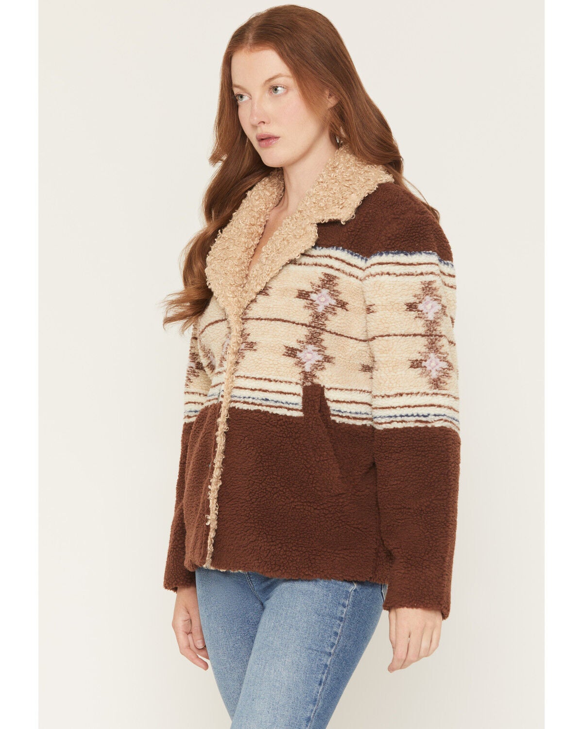 Image #2 - Idyllwind Women's Stonewood Sherpa Coat, Brown, hi-res