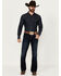 Image #1 - Blue Ranchwear Men's Jethro Slim Bootcut Stretch Denim Jeans, Dark Wash, hi-res