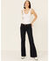 Rock & Roll Denim Women's Mid Rise Trouser Jeans, Blue, hi-res