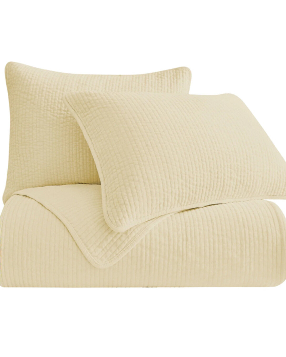 Image #2 - HiEnd Accents Light Tan Stonewashed Cotton & Velvet 3-Piece King Quilt Set , Tan, hi-res