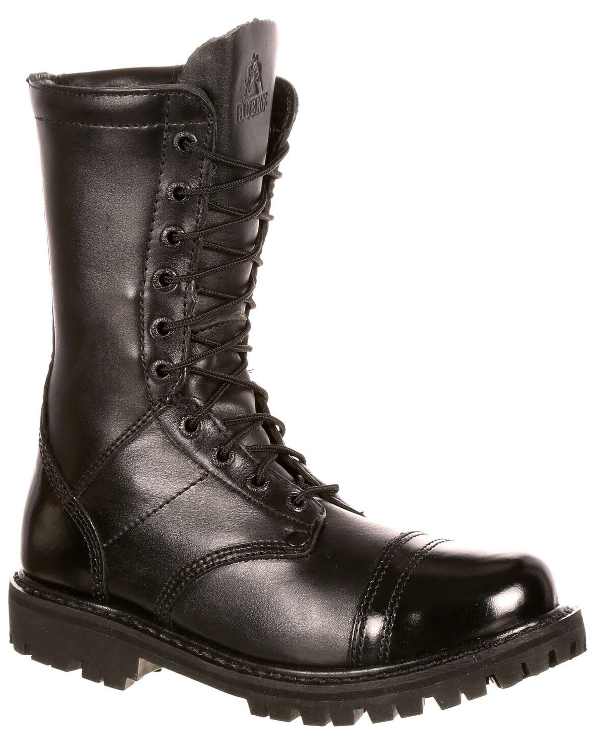 Image #1 - Rocky Women's Side Zipper Work Boots - Round Toe, Black, hi-res