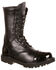 Rocky Women's Side Zipper Work Boots - Round Toe, Black, hi-res