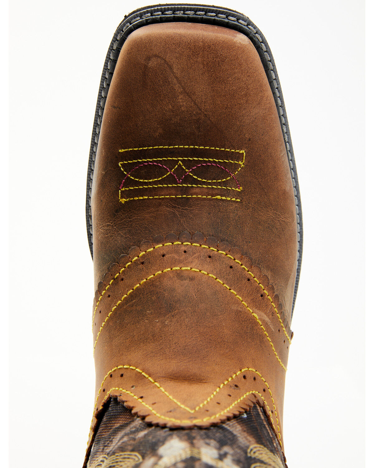 Image #7 - Smoky Mountain Women's Pawnee Camo Western Boots - Square Toe, Brown, hi-res
