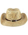 Image #3 - Shyanne Women's Floral Branded Straw Cowboy Hat, Tan, hi-res