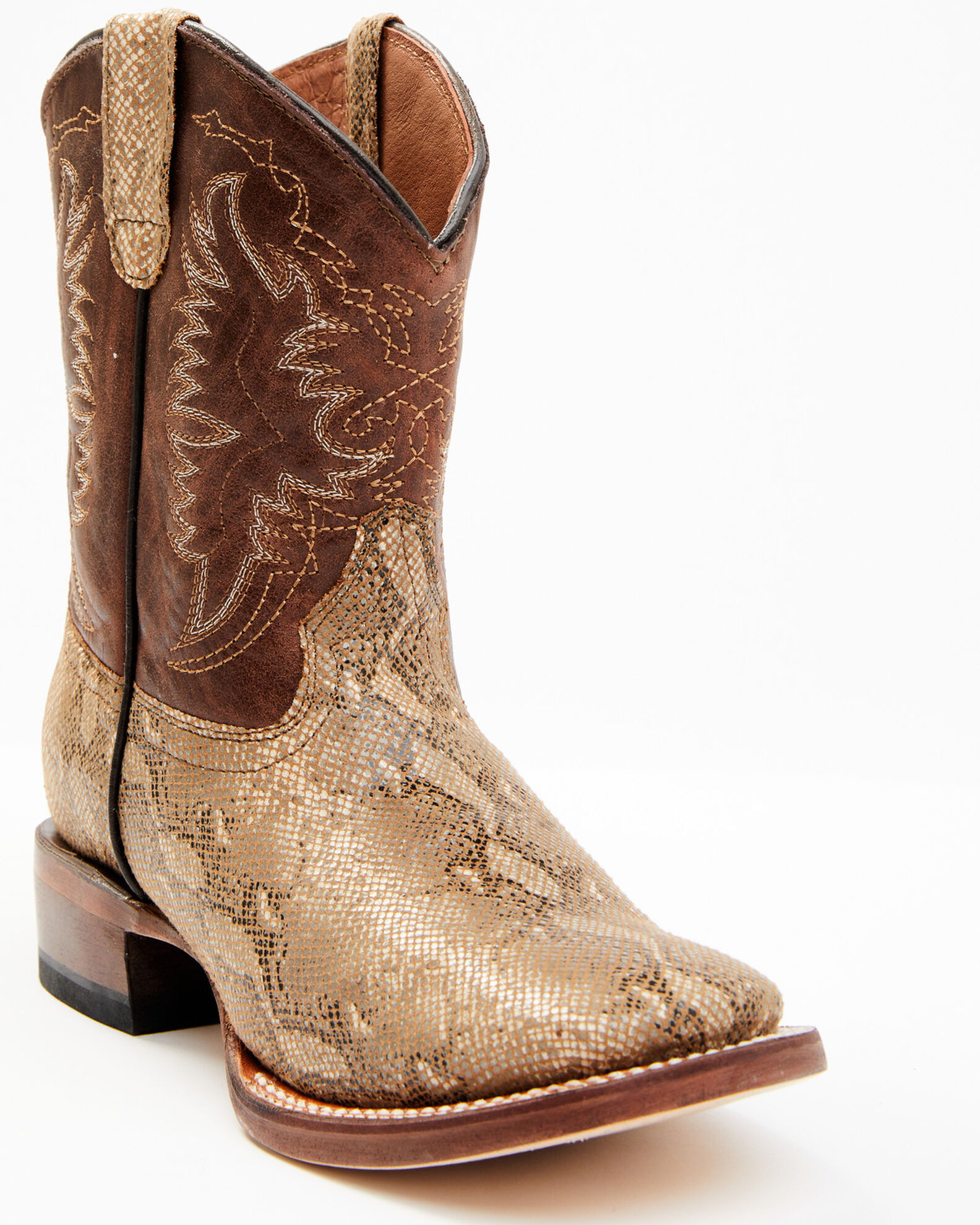 Tanner Mark Little Boys Little Monster Western Boots Broad Square Toe