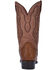 Image #4 - Dan Post Men's Tempe Full Quill Ostrich Western Boots -  Medium Toe, Saddle Tan, hi-res