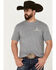 Image #1 - Smith & Wesson Men's Logo Short Sleeve Graphic T-Shirt, Heather Grey, hi-res