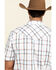 Cody James Men's Neon Glow Plaid Short Sleeve Western Shirt , White, hi-res