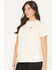 Image #2 - Ariat Women's Rebar Cotton Strong Anvil Logo Short Sleeve Graphic Tee, Cream, hi-res