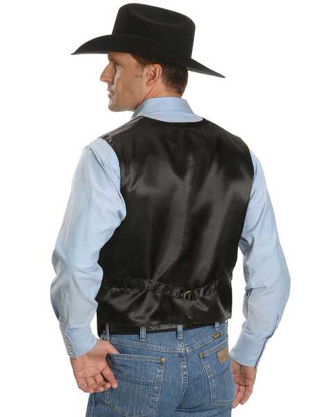 Scully Men's Suede Leather Vest, Black, hi-res