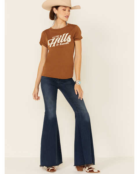 Image #2 - Shyanne Women's To The Hills & Back Graphic Short Sleeve Tee , Brown, hi-res