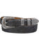 Image #1 - Lucchese Men's Black Full Quill Ostrich Leather Belt, Black, hi-res
