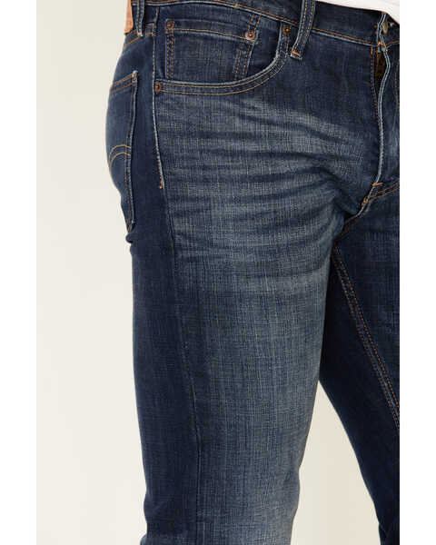 Image #5 - Levi's Men's 527 Prewashed Low Straight Bootcut Jeans , Blue, hi-res