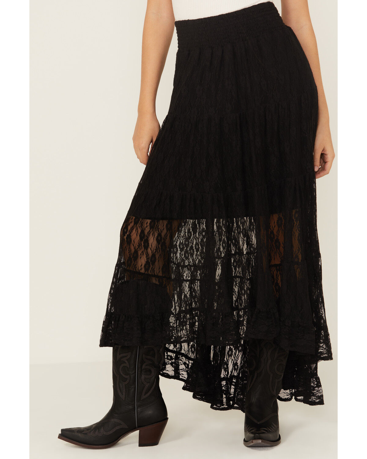 Image #2 - Wild Moss Women's Lace High-Low Skirt, , hi-res