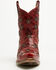 Image #4 - Black Star Women's Marfa Star Studded Western Booties - Snip Toe, Cherry, hi-res