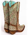 Image #7 - Corral Women's Mint Glitter Inlay Western Boots - Snip Toe, Green, hi-res