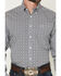 Image #3 - Cinch Men's Geo Print Long Sleeve Button-Down Western Shirt, Navy, hi-res
