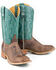 Tin Haul Women's Puff Cactus Western Boots - Wide Square Toe, Tan, hi-res