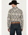 Image #4 - Rock & Roll Denim Men's Southwestern Long Sleeve Pearl Snap Stretch Western Shirt, Sand, hi-res