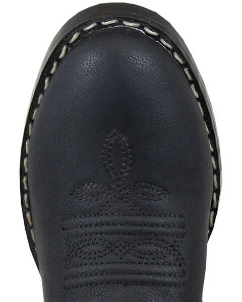 Image #2 - Smoky Mountain Boys' Monterey Western Boots - Round Toe, Black, hi-res