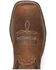 Image #3 - Double H Men's Veil Roper Western Boots - Broad Square Toe, Brown, hi-res
