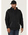 Image #1 - Forge Workwear Men's FR Solid Contrast Stitch Zip Hooded Jacket, Navy, hi-res