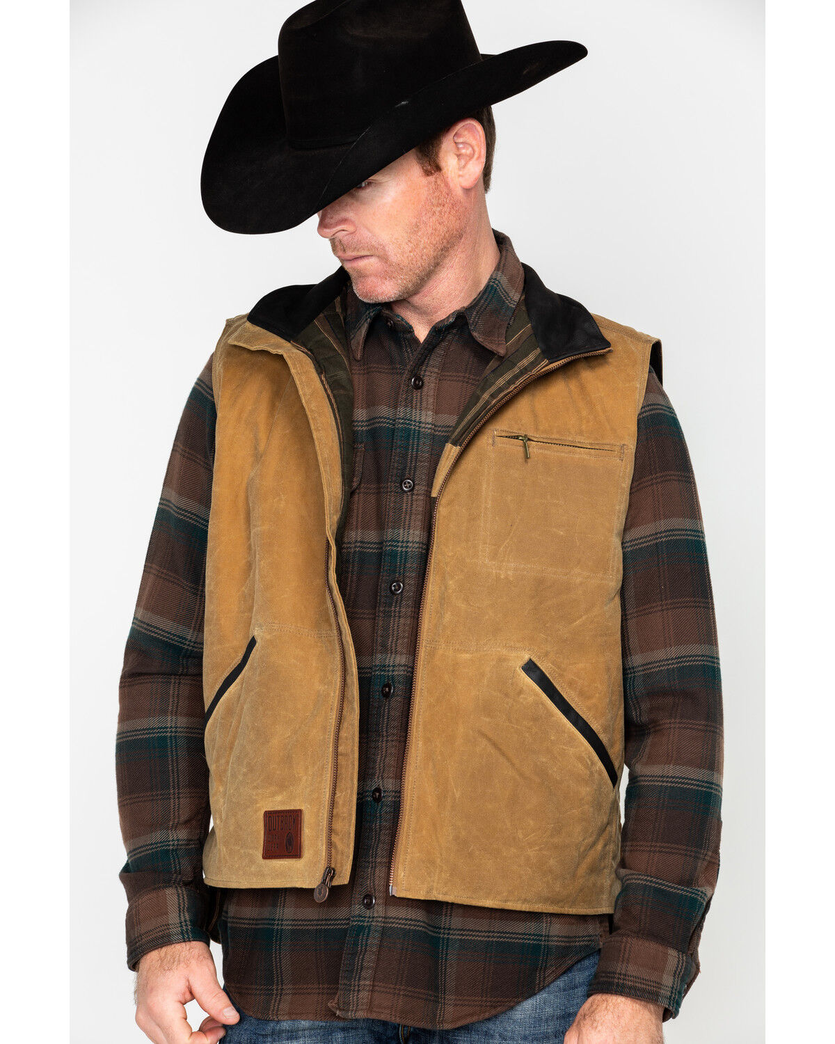 Outback Trading Co Men's Sawbuck Flannel Lined Oilskin Zip