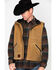 Outback Trading Co Men's Sawbuck Flannel Lined Oilskin Zip-Front Vest, , hi-res