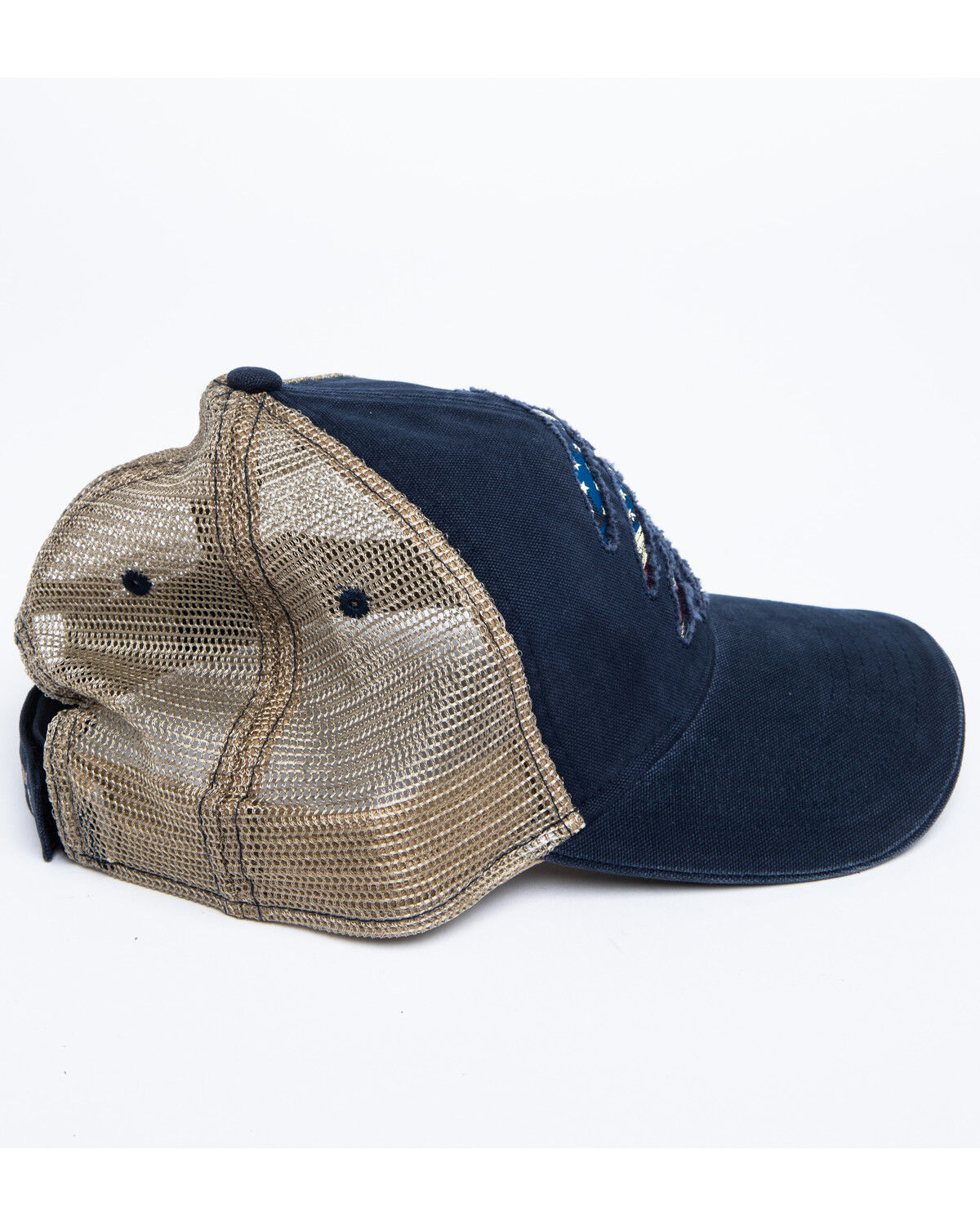 Image #3 - Cody James Men's Ripped Flag Mesh Ball Cap, Blue, hi-res
