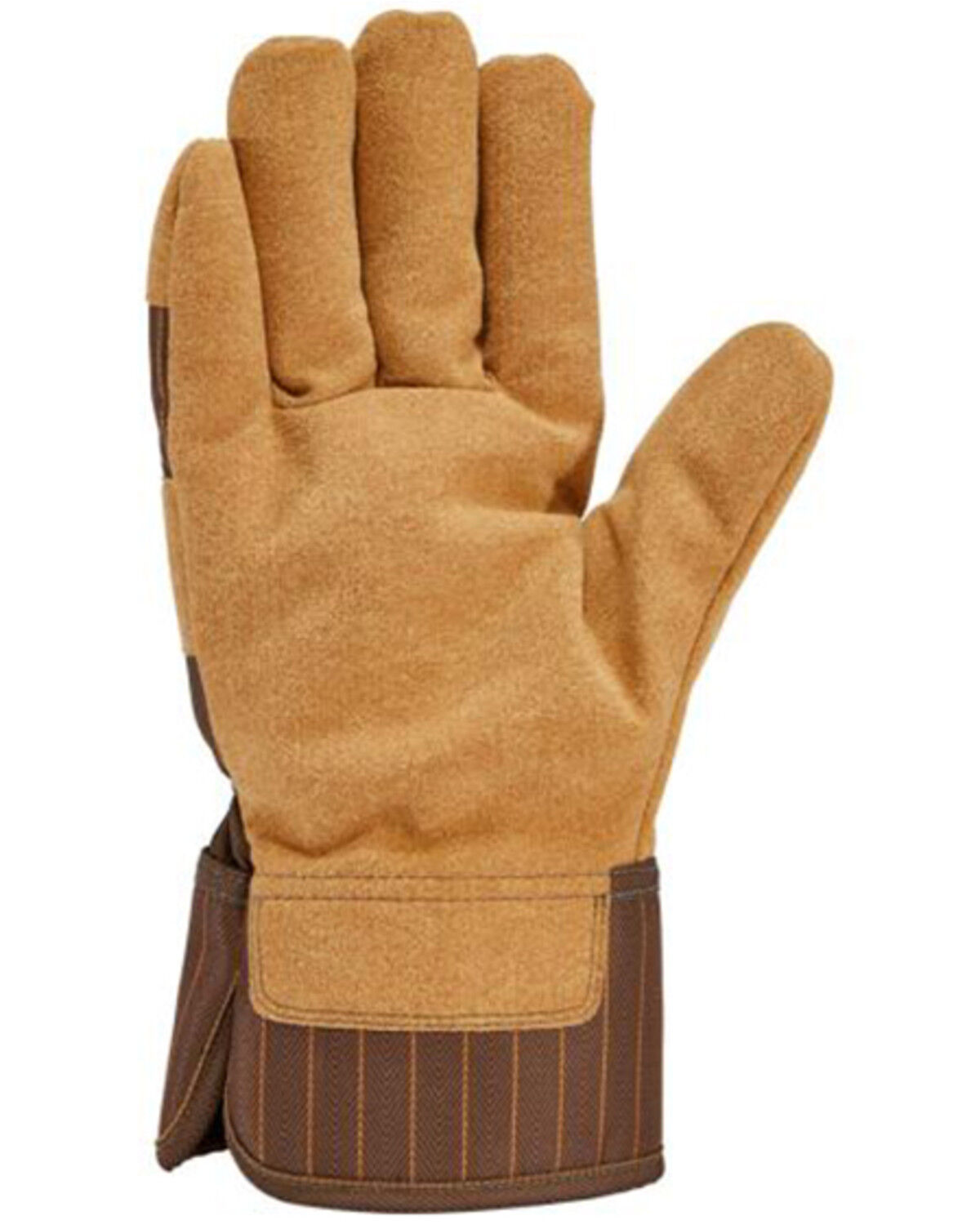 Image #2 - Carhartt Men's Insulated Suede Safety Cuff Gloves, Brown, hi-res