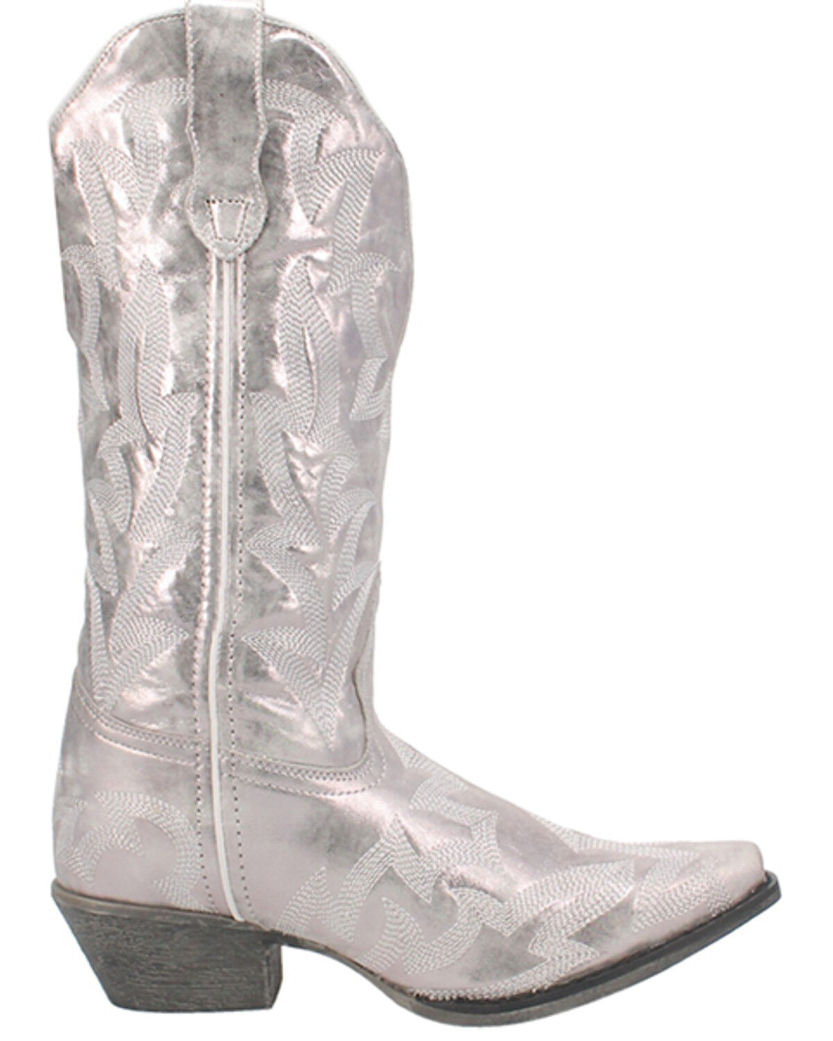 Image #2 - Laredo Women's Dream Girl Western Boots - Snip Toe, Silver, hi-res