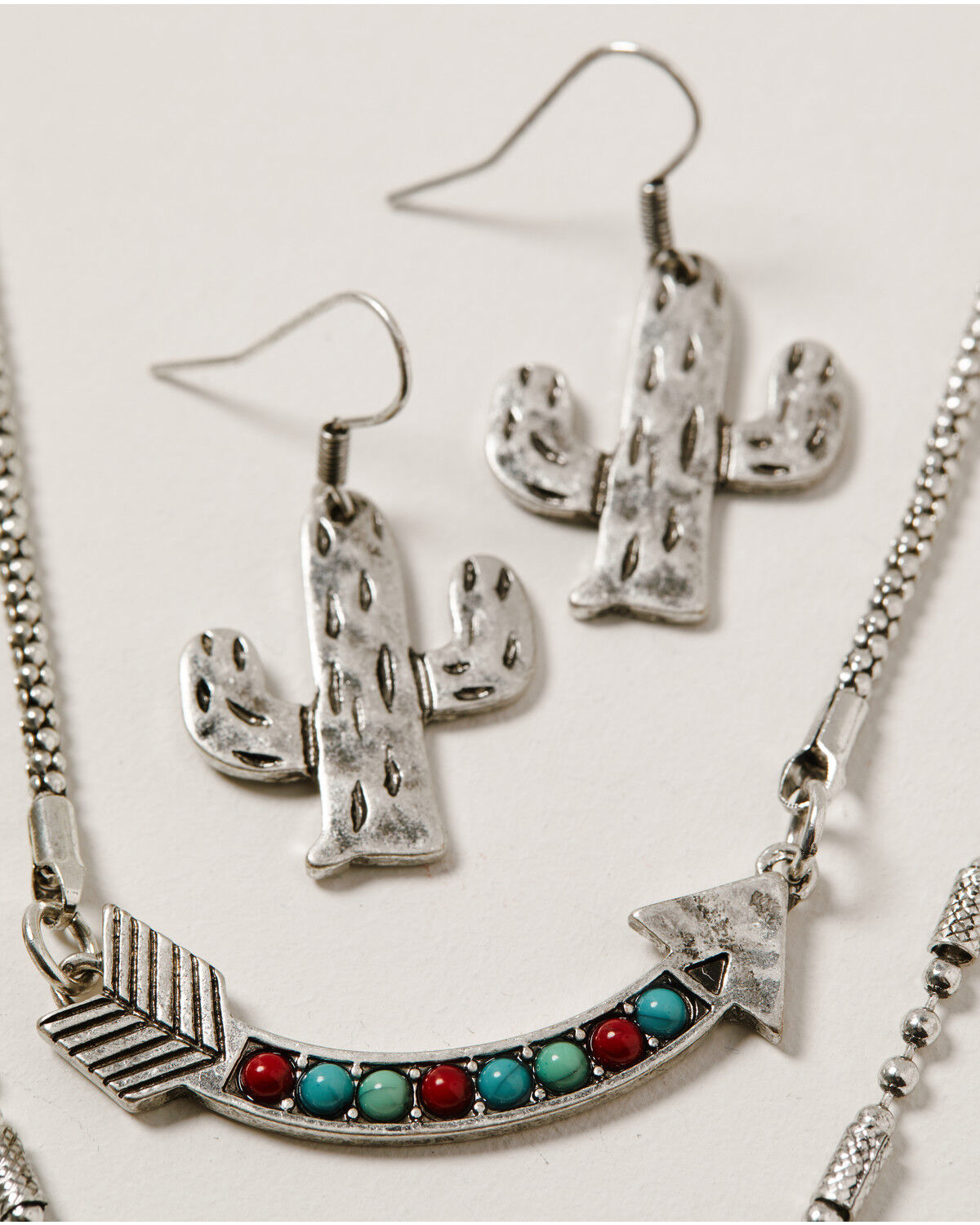 Image #3 - Shyanne Women's Wild Soul Layered Multi Charm Jewelry Set -2 Piece, Silver, hi-res