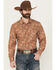 Image #1 - Gibson Trading Co Men's Wild Fire Medallion Print Long Sleeve, Multi, hi-res