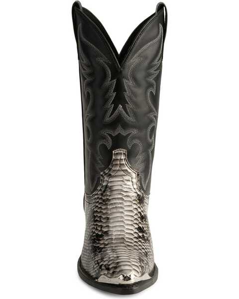 Laredo Men's Snake Print Western Boots - Pointed Toe, Natural, hi-res