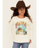Image #1 - Wrangler Girls' Desert Logo Long Sleeve Graphic Shirt, White, hi-res