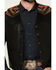 Image #3 - Moonshine Spirit Men's Alamo Southwestern Print Snap Vest, Black, hi-res