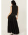 Image #3 - Revel Women's Tiered Denim Maxi Skirt, Black, hi-res