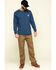Image #6 - Carhartt Men's Loose Fit Heavyweight Long Sleeve Logo Pocket Work T-Shirt - Big & Tall, Heather Blue, hi-res