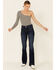 Sailey Women's Dark Wash Bootcut Jeans, Blue, hi-res
