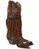 Image #1 - Dan Post Women's Bed of Roses Fringe Embroidered Western Boot - Snip Toe, , hi-res