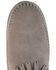 Image #6 - Minnetonka Double Fringe Side Zip Moccasin, Grey, hi-res