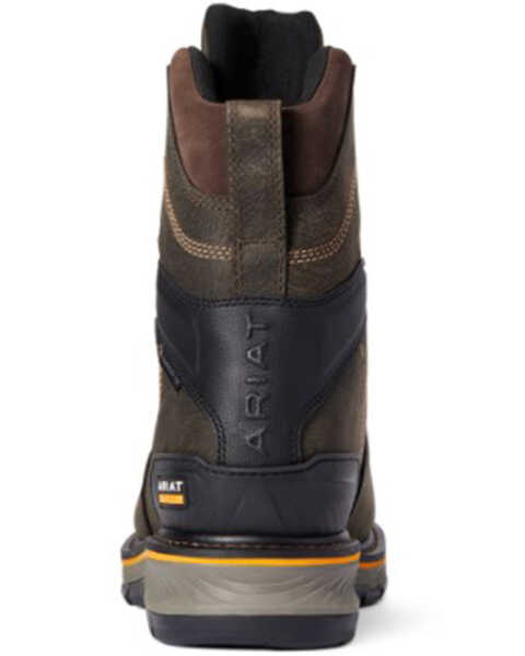 Image #3 - Ariat Men's Stump Jumper H20 8" Lace-Up CSA Glacier Grip Work Boots - Composite Toe, Brown, hi-res